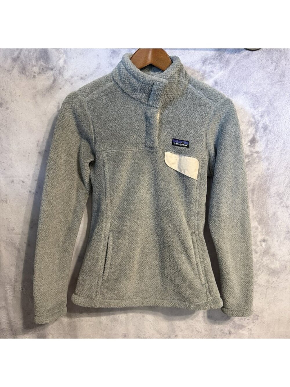 Patagonia Worn Wear Women's Re-Tool Snap-T Pullover Fleece Gray Size Small S